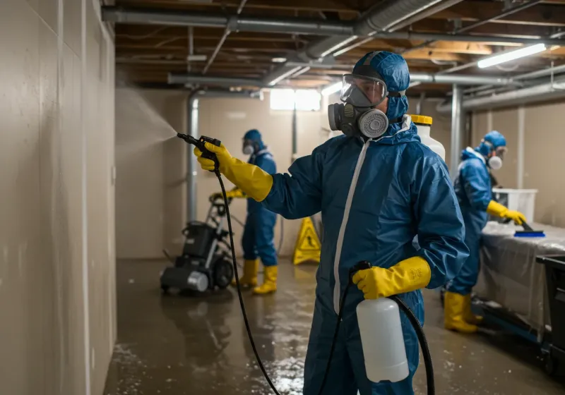 Basement Sanitization and Antimicrobial Treatment process in Kaanapali Landing, HI